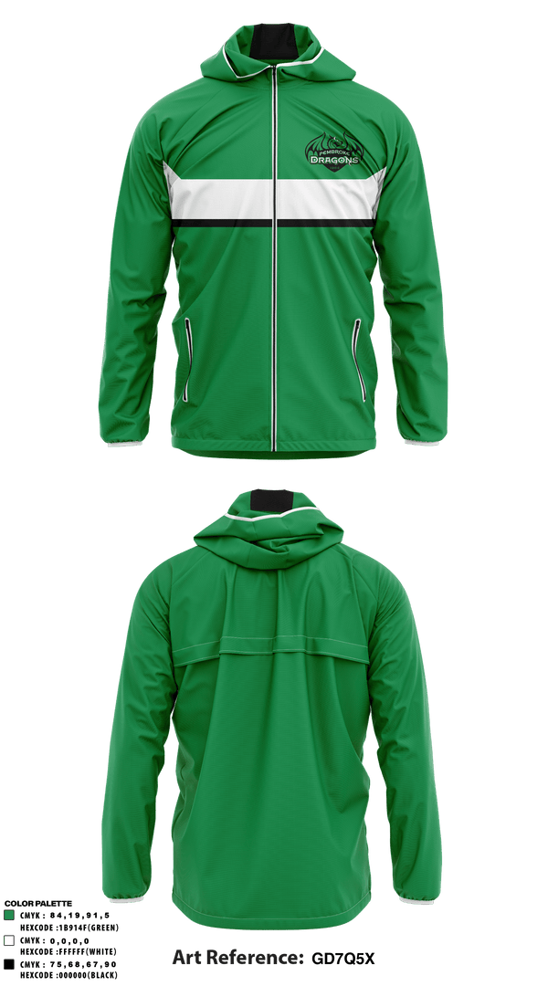 Windbreaker, Pembroke High School, Spirit Store, Teamtime, Team time, sublimation, custom sports apparel, team uniforms, spirit wear, spiritwear, sports uniforms, custom shirts, team store, custom team store, fundraiser sports, apparel fundraiser