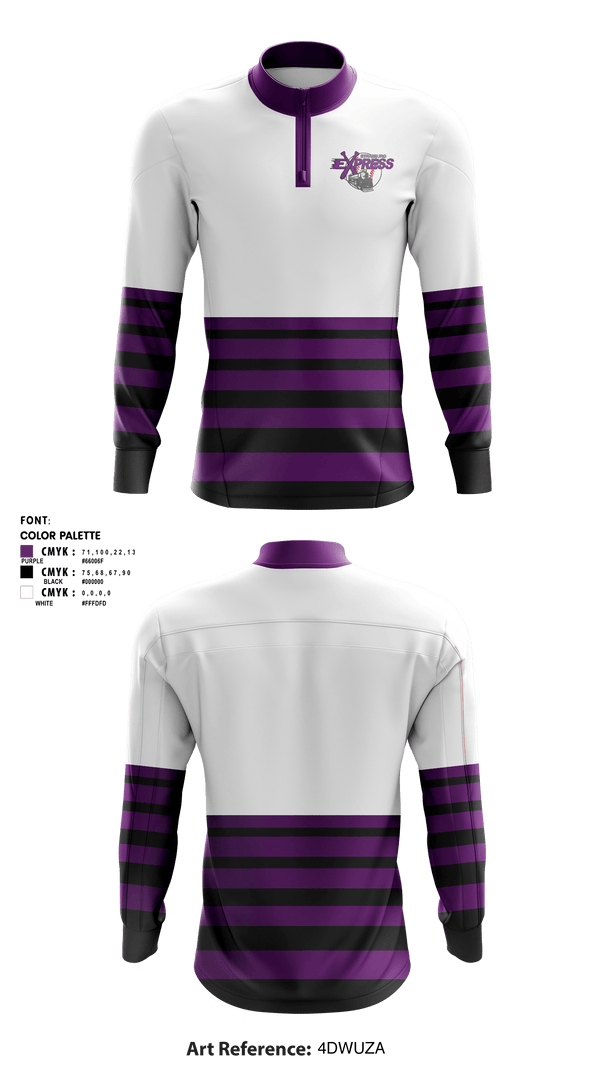 Quarter Zip Jacket, Strasburg Express, Baseball, Teamtime, Team time, sublimation, custom sports apparel, team uniforms, spirit wear, spiritwear, sports uniforms, custom shirts, team store, custom team store, fundraiser sports, apparel fundraiser