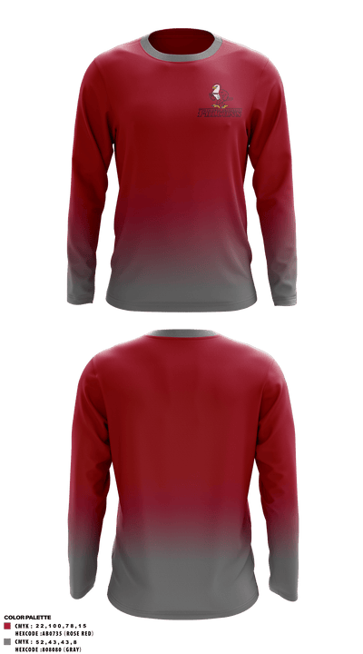 Friends University Tennis 31162977 Long Sleeve Performance Shirt - 1