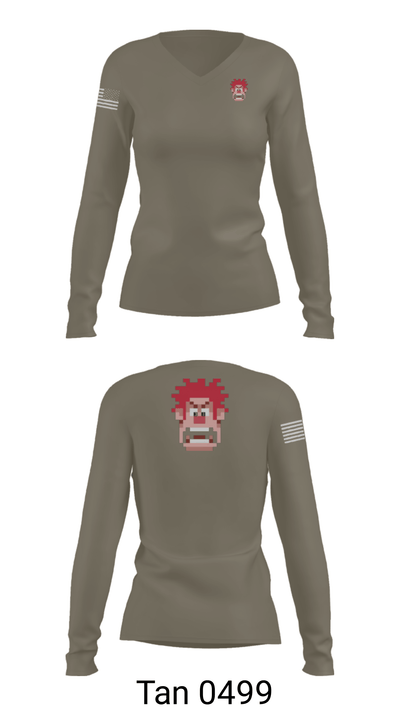 MCSO K9 58820487 Women's Long Sleeve V-neck Shirt - 41