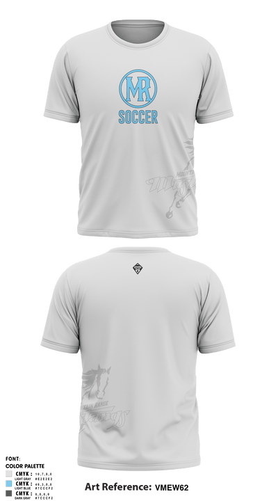 Mountain Range HS Girls Soccer 81994062 Short Sleeve Performance Shirt - 2