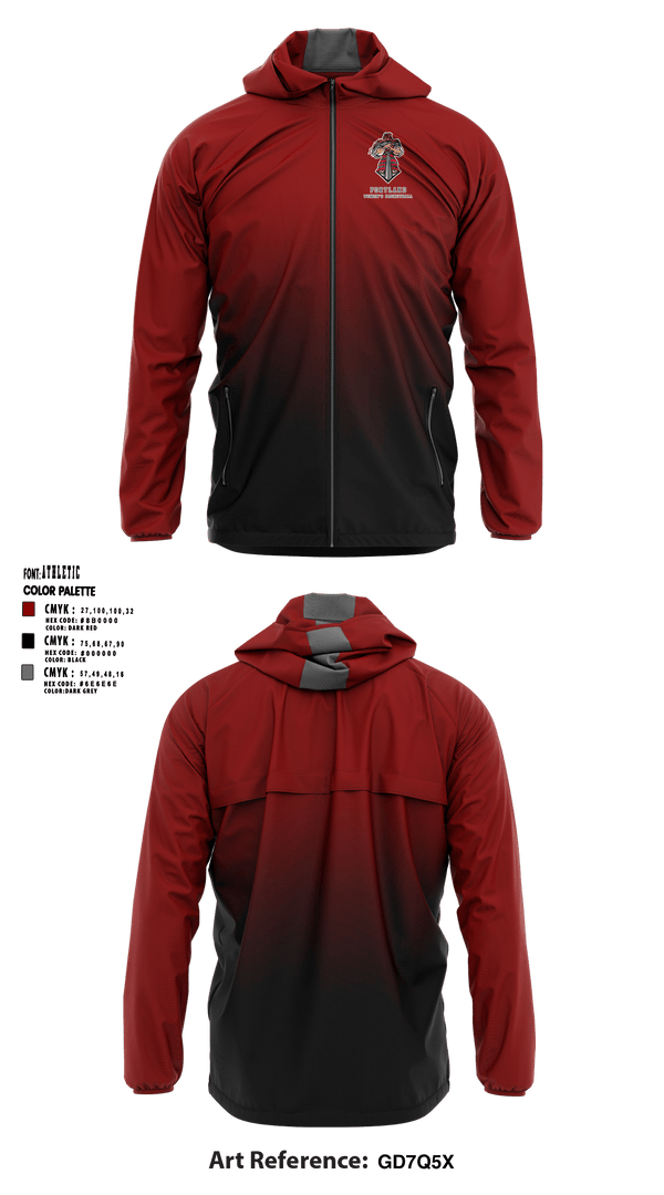 Windbreaker, Portland High School Basketball, Women's Basketball, Teamtime, Team time, sublimation, custom sports apparel, team uniforms, spirit wear, spiritwear, sports uniforms, custom shirts, team store, custom team store, fundraiser sports, apparel fundraiser