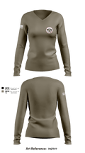 Fleet Weather Center - Norfolk 5316025 Women's Long Sleeve V-neck Shirt - 2