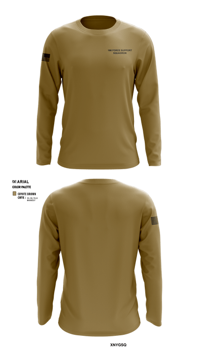 186 Force Support Squadron 58717177 Long Sleeve Performance Shirt - 1