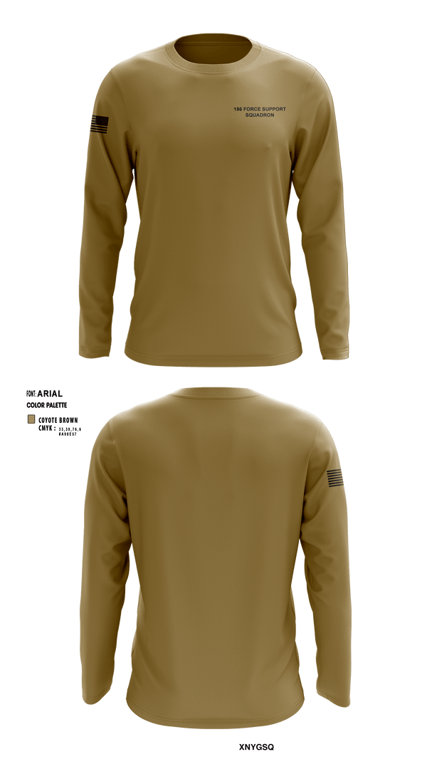 Long Sleeve Performance Shirt, 186 Force Support Squadron, Air Force, Teamtime, Team time, sublimation, custom sports apparel, team uniforms, spirit wear, spiritwear, sports uniforms, custom shirts, team store, custom team store, fundraiser sports, apparel fundraiser