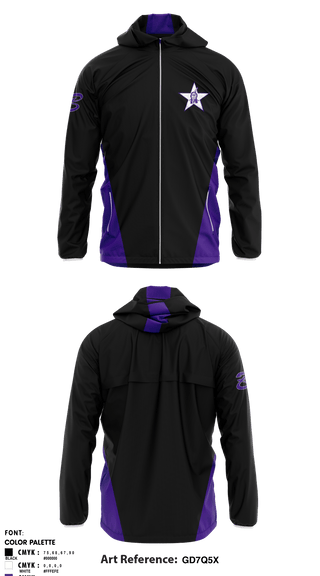Windbreaker, Bottineau High School, Spirit Store, Teamtime, Team time, sublimation, custom sports apparel, team uniforms, spirit wear, spiritwear, sports uniforms, custom shirts, team store, custom team store, fundraiser sports, apparel fundraiser