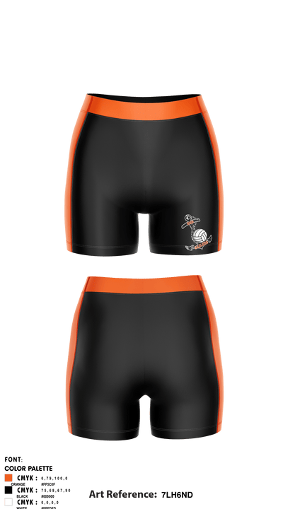 Sarasota High Volleyball 12288479 Women's Compression Shorts - 1