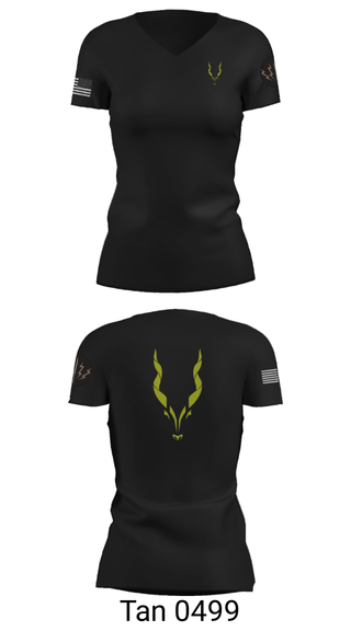 Women's Short Sleeve Vneck Shirt, , Army, Teamtime, Team time, sublimation, custom sports apparel, team uniforms, spirit wear, spiritwear, sports uniforms, custom shirts, team store, custom team store, fundraiser sports, apparel fundraiser