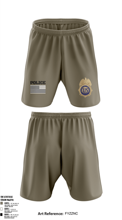 DEA Enforcement Group 46 13099367 Athletic Shorts With Pockets - 50
