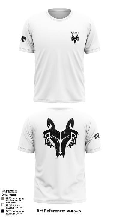 3rd Plt A Co 1-5 14607010 Short Sleeve Performance Shirt - 2