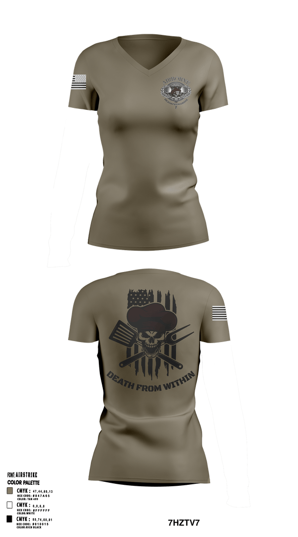Women's Short Sleeve Vneck Shirt, , Army, Teamtime, Team time, sublimation, custom sports apparel, team uniforms, spirit wear, spiritwear, sports uniforms, custom shirts, team store, custom team store, fundraiser sports, apparel fundraiser
