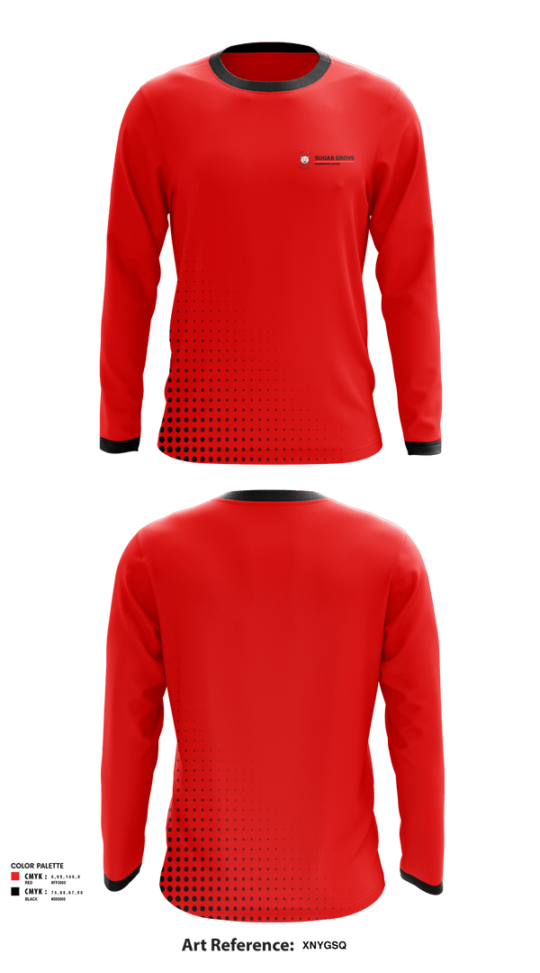Long Sleeve Performance Shirt, Sugar Grove Elementary School, Spirit Store, Teamtime, Team time, sublimation, custom sports apparel, team uniforms, spirit wear, spiritwear, sports uniforms, custom shirts, team store, custom team store, fundraiser sports, apparel fundraiser