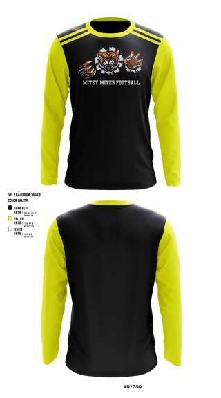 Long Sleeve Performance Shirt, Mitey Mites, Football, Teamtime, Team time, sublimation, custom sports apparel, team uniforms, spirit wear, spiritwear, sports uniforms, custom shirts, team store, custom team store, fundraiser sports, apparel fundraiser