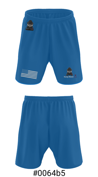 Young Meech 97111750 Athletic Shorts With Pockets - 15