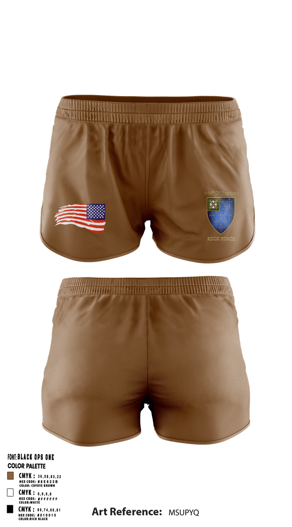 Women's Shorts, E Co 3-34 IN REG “Death from above”, Army, Teamtime, Team time, sublimation, custom sports apparel, team uniforms, spirit wear, spiritwear, sports uniforms, custom shirts, team store, custom team store, fundraiser sports, apparel fundraiser