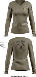 ASD 85875473 Women's Long Sleeve V-neck Shirt - 4