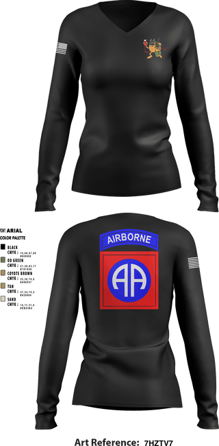 Women's Long Sleeve Vneck Shirt, , Army, Teamtime, Team time, sublimation, custom sports apparel, team uniforms, spirit wear, spiritwear, sports uniforms, custom shirts, team store, custom team store, fundraiser sports, apparel fundraiser
