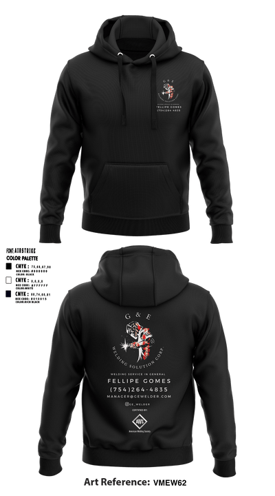 G&E Welding Solution Corp. 41102410 Hoodie - 1
