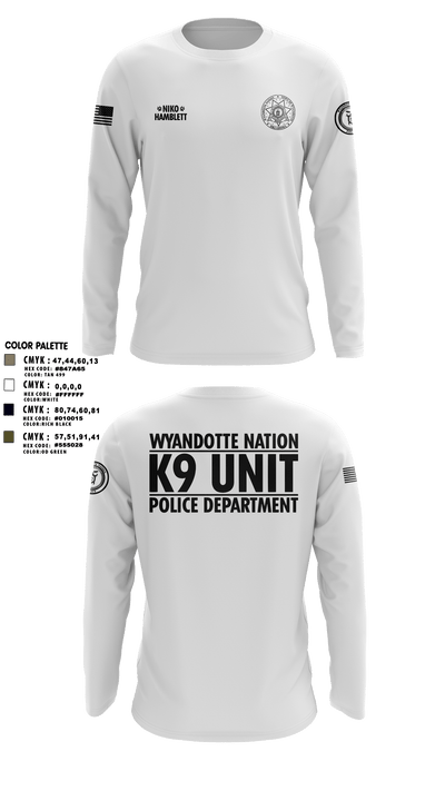 K9 Unit 27578074 Long Sleeve Performance Shirt - 8