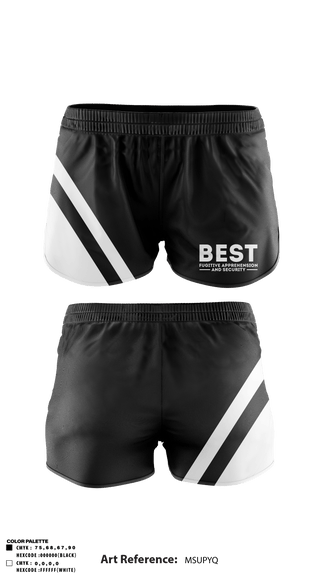 Track Shorts, BEST (bail enforcement street team) fugitive apprehension and security, , Teamtime, Team time, sublimation, custom sports apparel, team uniforms, spirit wear, spiritwear, sports uniforms, custom shirts, team store, custom team store, fundraiser sports, apparel fundraiser