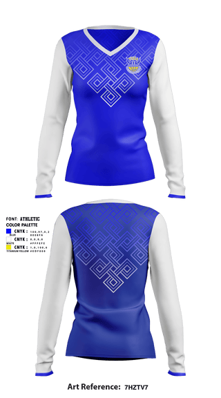 Women's Long Sleeve Vneck Shirt, Vikings Youth Basketball Association, Men's Basketball, Teamtime, Team time, sublimation, custom sports apparel, team uniforms, spirit wear, spiritwear, sports uniforms, custom shirts, team store, custom team store, fundraiser sports, apparel fundraiser