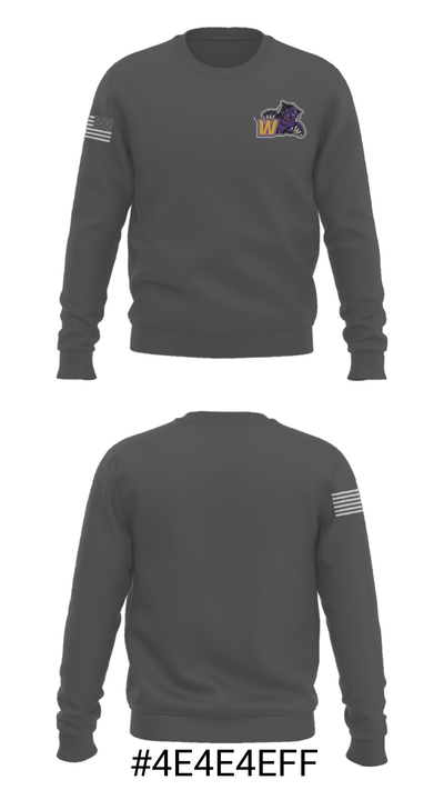 Wenatchee High School Golf 50690358 Crew Neck Sweatshirt - 10