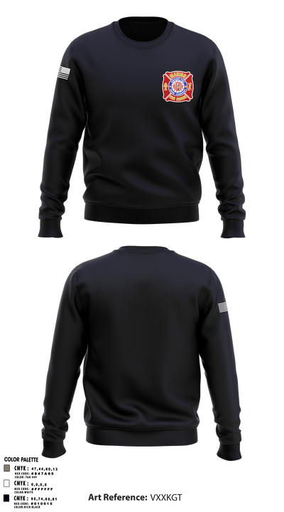 Marion Fire Rescue 14019753 Crew Neck Sweatshirt - 3