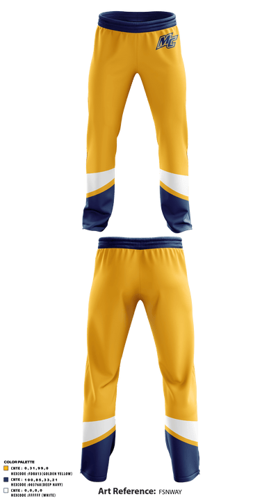 Merrimack College Ice Hockey 33872910 Sweatpants - 1
