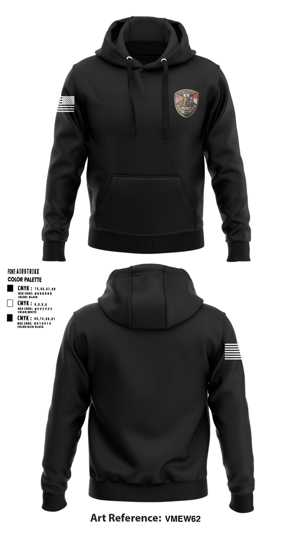 Hoodie, K9 Unit, Police, Teamtime, Team time, sublimation, custom sports apparel, team uniforms, spirit wear, spiritwear, sports uniforms, custom shirts, team store, custom team store, fundraiser sports, apparel fundraiser