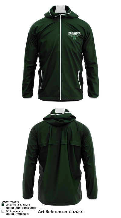 Eleanor Lemaire Junior High School 40593565 Windbreaker - 1