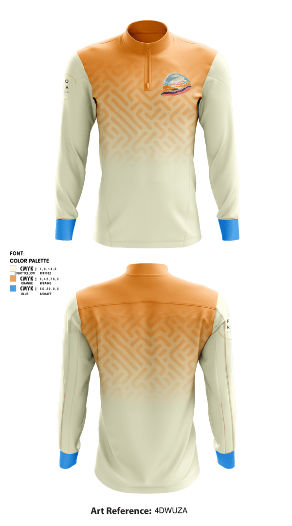 Quarter Zip Jacket, FORAFORA, , Teamtime, Team time, sublimation, custom sports apparel, team uniforms, spirit wear, spiritwear, sports uniforms, custom shirts, team store, custom team store, fundraiser sports, apparel fundraiser