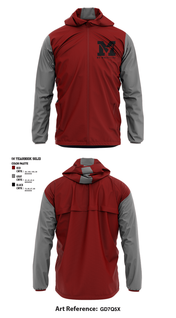 Windbreaker, Mount Vernon High School Wrestling, Wrestling, Teamtime, Team time, sublimation, custom sports apparel, team uniforms, spirit wear, spiritwear, sports uniforms, custom shirts, team store, custom team store, fundraiser sports, apparel fundraiser