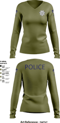 Willits Little Lake JRTF 70658416 Women's Long Sleeve V-neck Shirt - 9