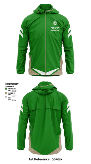 Windbreaker, Montessori Seeds Of Education, Spirit Store, Teamtime, Team time, sublimation, custom sports apparel, team uniforms, spirit wear, spiritwear, sports uniforms, custom shirts, team store, custom team store, fundraiser sports, apparel fundraiser