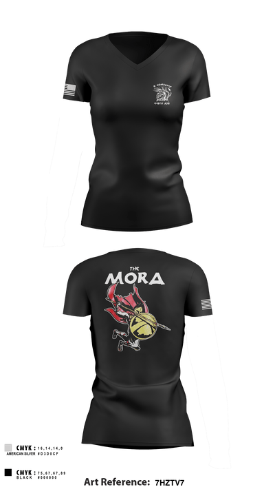 1/149 96639244 Women's Short Sleeve V-neck Shirt - 2