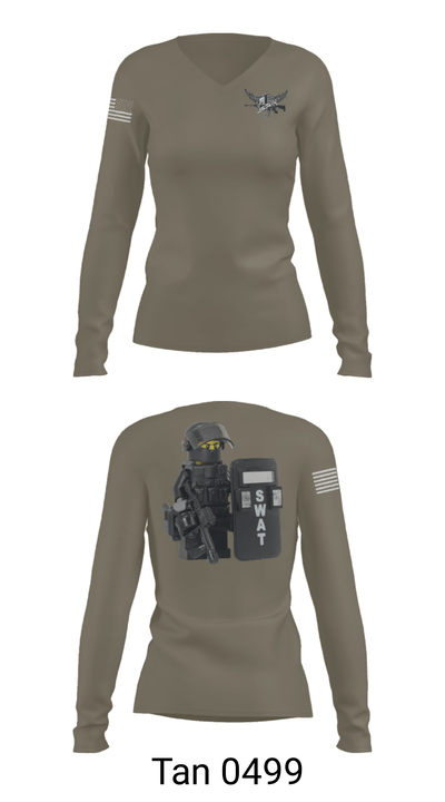 SWAT 47192755 Women's Long Sleeve V-neck Shirt - 41