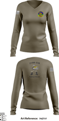214th EIS 18104765 Women's Long Sleeve V-neck Shirt - 1