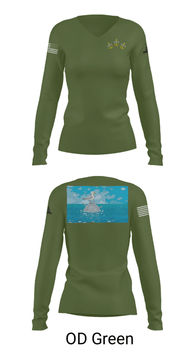 EOD GROUP TWO CHIEF’S MESS 26436916 Women's Long Sleeve V-neck Shirt - 40
