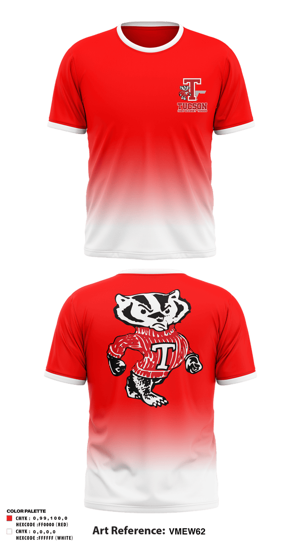 Short Sleeve Performance Shirt, Tucson High Magnet School Tennis, Tennis, Teamtime, Team time, sublimation, custom sports apparel, team uniforms, spirit wear, spiritwear, sports uniforms, custom shirts, team store, custom team store, fundraiser sports, apparel fundraiser