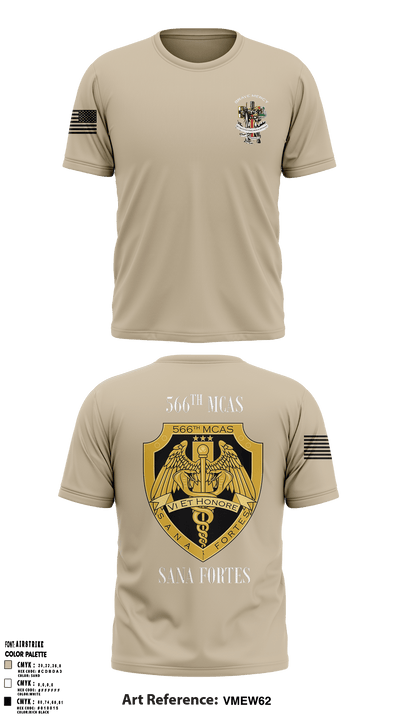566th MCAS- Army 77440363 Short Sleeve Performance Shirt - 60