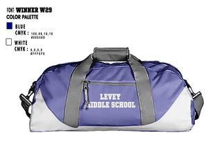 Duffle Bag, Levey Middle School, Spirit Store, Teamtime, Team time, sublimation, custom sports apparel, team uniforms, spirit wear, spiritwear, sports uniforms, custom shirts, team store, custom team store, fundraiser sports, apparel fundraiser
