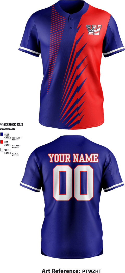 Full Button Softball Jersey, Washington High School Softball, Softball, Teamtime, Team time, sublimation, custom sports apparel, team uniforms, spirit wear, spiritwear, sports uniforms, custom shirts, team store, custom team store, fundraiser sports, apparel fundraiser