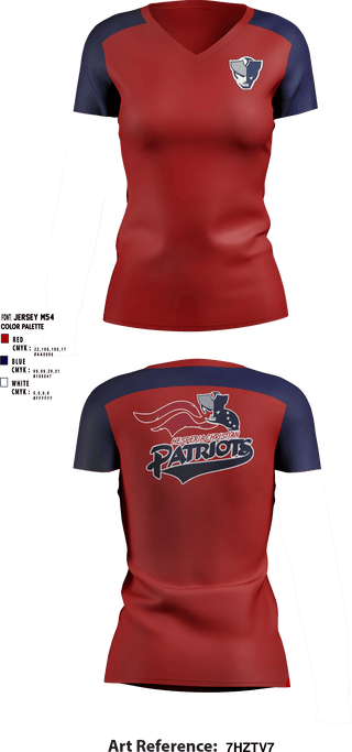 Women's Short Sleeve Vneck Shirt, Hesperia Christian High School, Spirit Store, Teamtime, Team time, sublimation, custom sports apparel, team uniforms, spirit wear, spiritwear, sports uniforms, custom shirts, team store, custom team store, fundraiser sports, apparel fundraiser