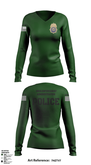 Women's Long Sleeve Vneck Shirt, , Police, Teamtime, Team time, sublimation, custom sports apparel, team uniforms, spirit wear, spiritwear, sports uniforms, custom shirts, team store, custom team store, fundraiser sports, apparel fundraiser
