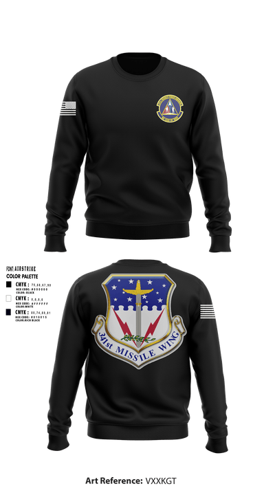 341st SFS 50787525 Crew Neck Sweatshirt - 1