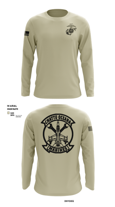 Oceana Marines 61589577 Long Sleeve Performance Shirt - 10