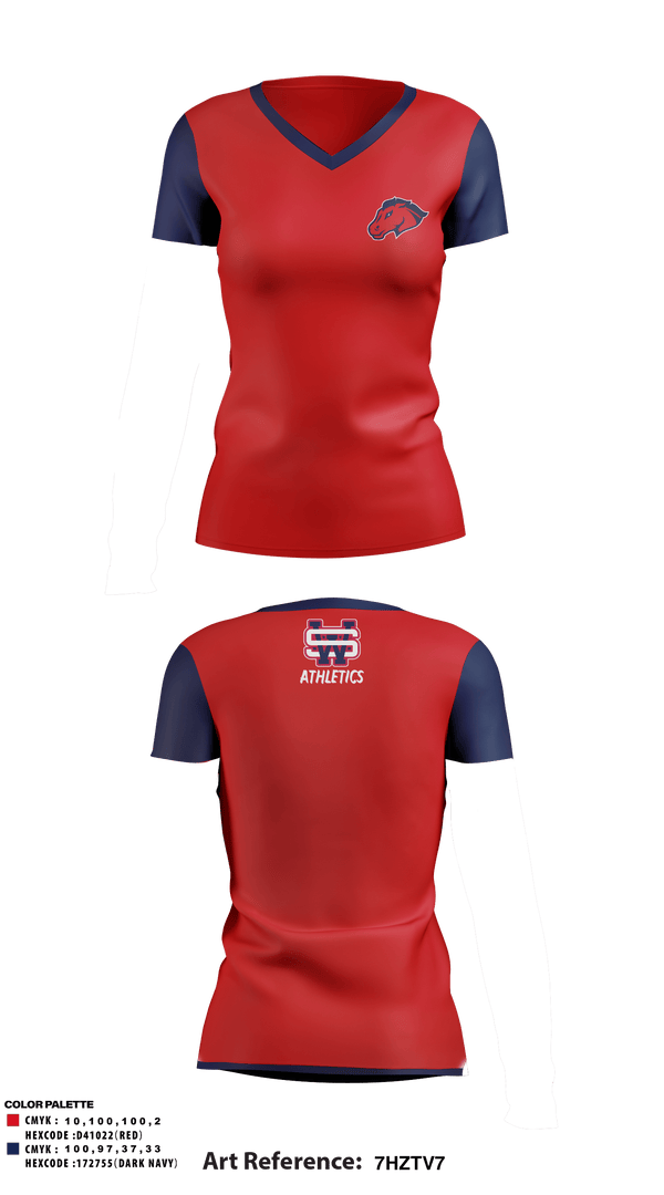 Women's Short Sleeve Vneck Shirt, University of the Southwest Baseball, Baseball, Teamtime, Team time, sublimation, custom sports apparel, team uniforms, spirit wear, spiritwear, sports uniforms, custom shirts, team store, custom team store, fundraiser sports, apparel fundraiser