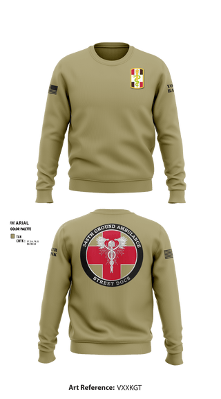 Crew Neck Sweatshirt, , Army, Teamtime, Team time, sublimation, custom sports apparel, team uniforms, spirit wear, spiritwear, sports uniforms, custom shirts, team store, custom team store, fundraiser sports, apparel fundraiser