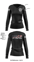 MOTOR UNIT 1828 8601121 Women's Long Sleeve V-neck Shirt - 4