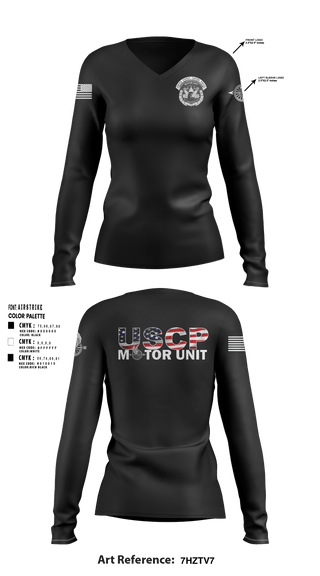Women's Long Sleeve Vneck Shirt, MOTOR UNIT 1828, Police, Teamtime, Team time, sublimation, custom sports apparel, team uniforms, spirit wear, spiritwear, sports uniforms, custom shirts, team store, custom team store, fundraiser sports, apparel fundraiser